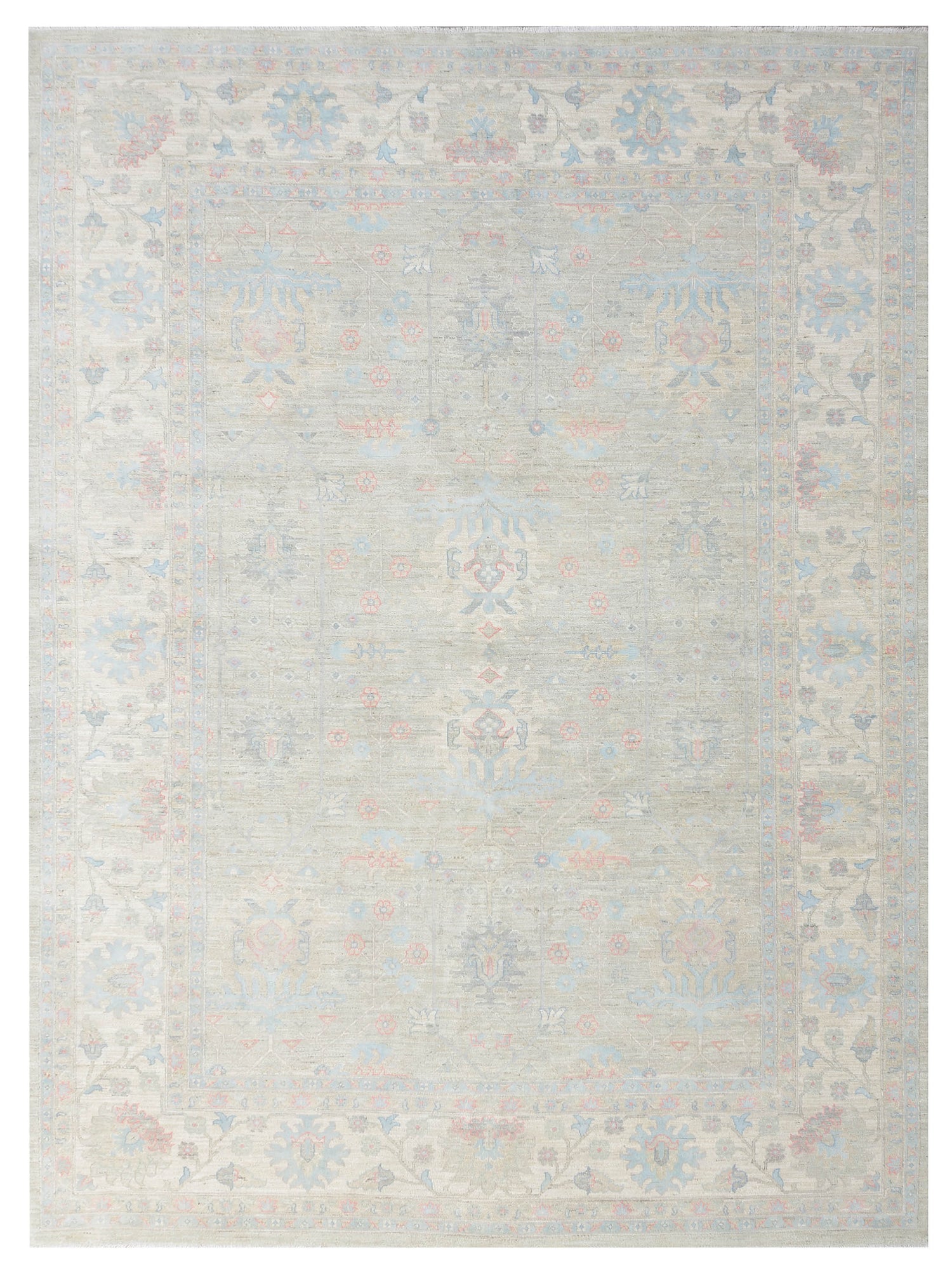 Pacific Ziegler Silk Route  Grey Ivory Traditional
