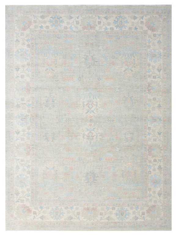 Pacific Ziegler Silk Route  Grey Ivory Traditional
