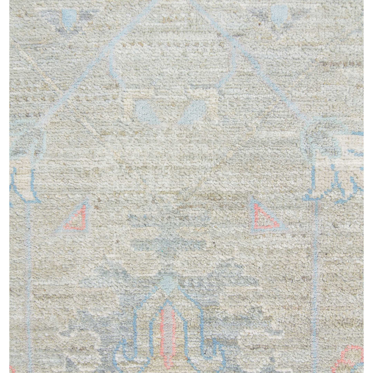 Pacific Ziegler Silk Route 43306 Grey Ivory Traditional Hand Knotted Rug