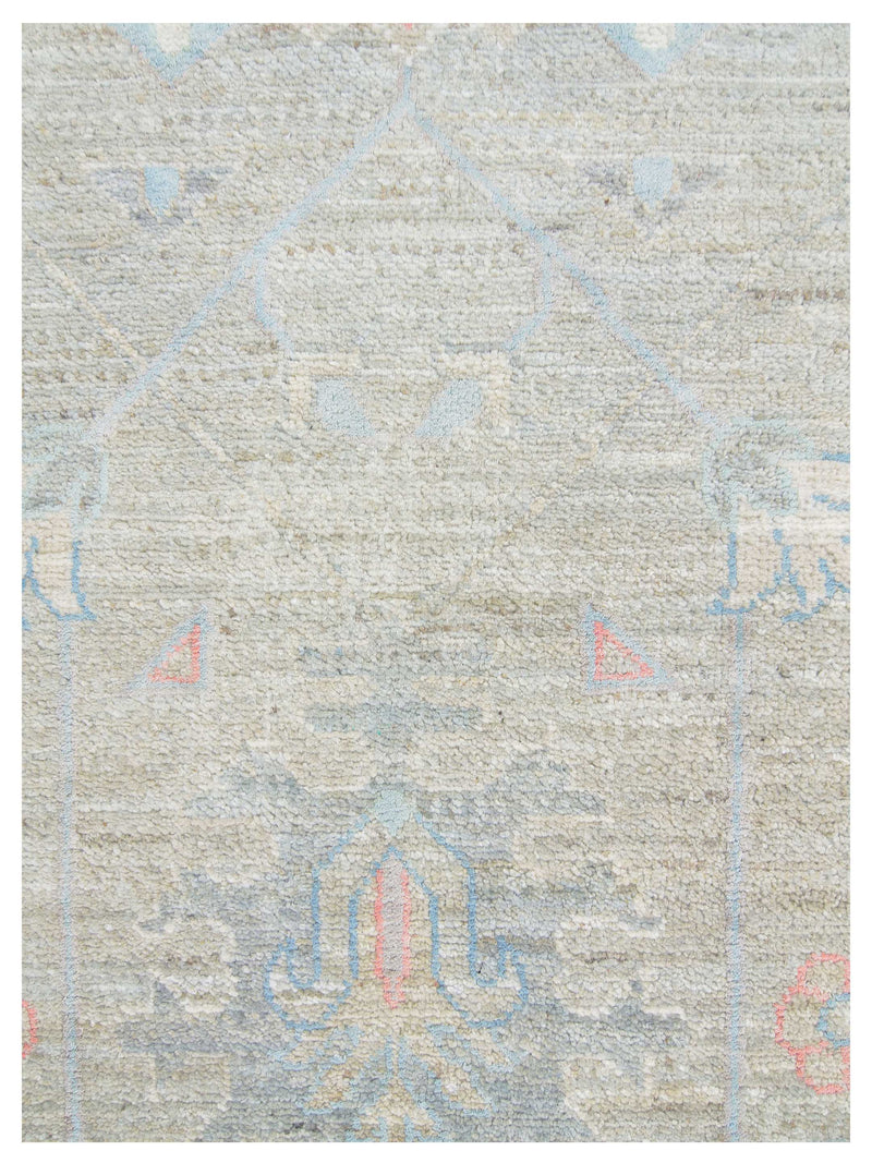 Pacific Ziegler Silk Route 43306 Grey Ivory Traditional Hand Knotted Rug