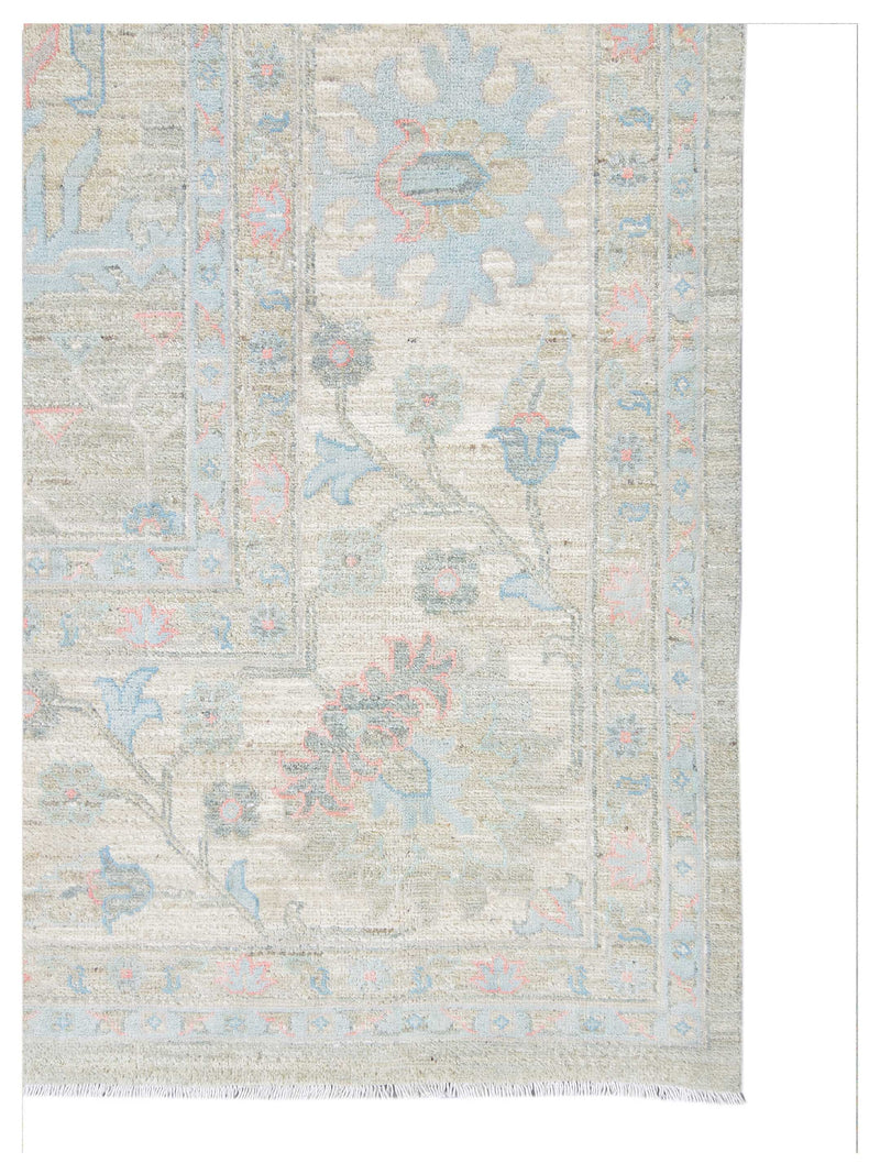 Pacific Ziegler Silk Route 43306 Grey Ivory Traditional Hand Knotted Rug