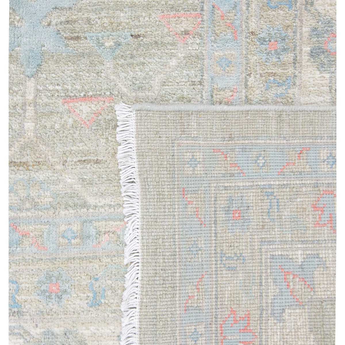 Pacific Ziegler Silk Route 43306 Grey Ivory Traditional Hand Knotted Rug