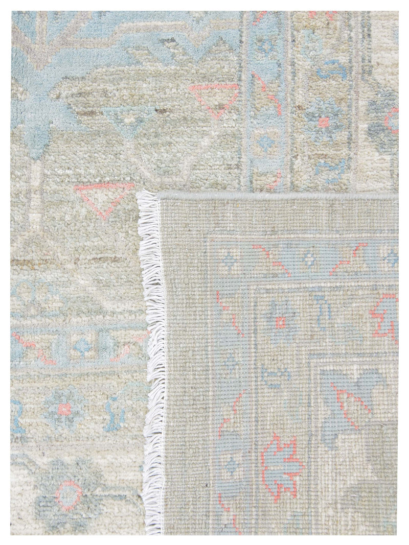 Pacific Ziegler Silk Route 43306 Grey Ivory Traditional Hand Knotted Rug