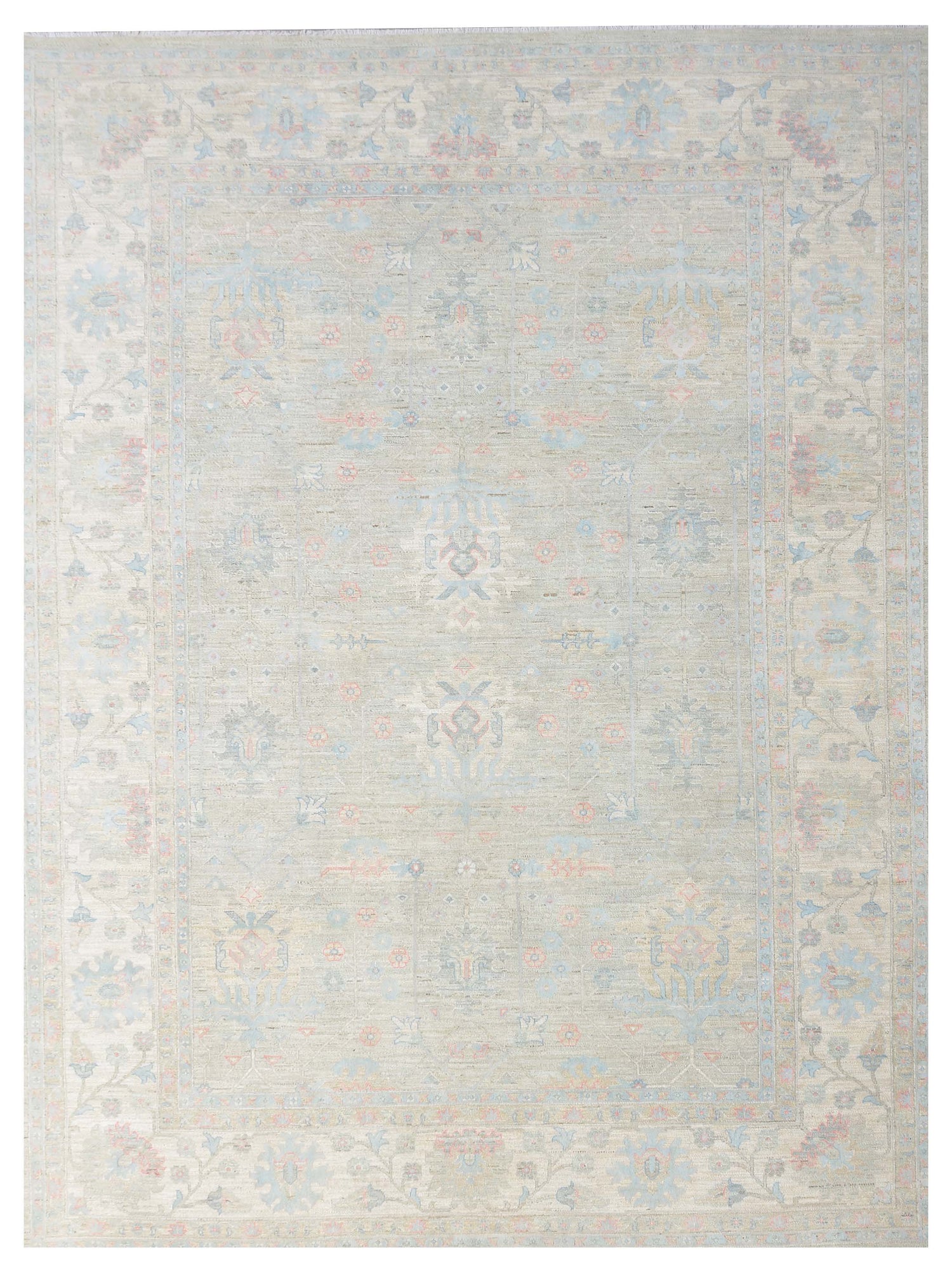 Pacific Ziegler Silk Route  Grey Ivory Traditional