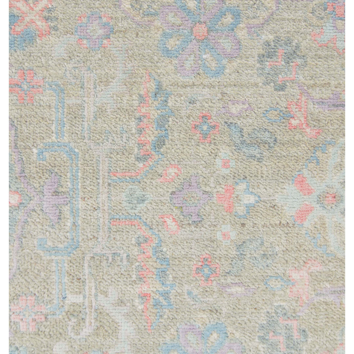 Pacific Ziegler Silk Route 43309 Grey Ivory Traditional Hand Knotted Rug