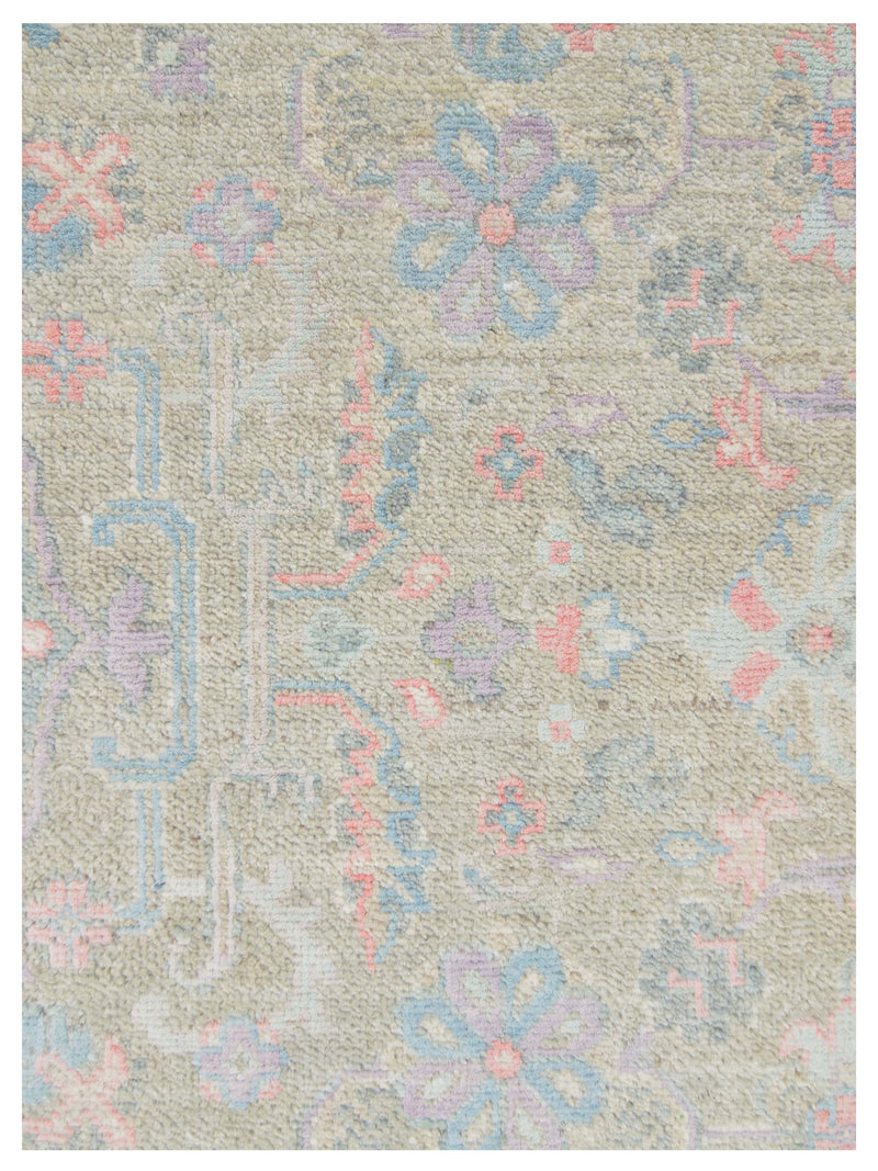 Pacific Ziegler Silk Route 43309 Grey Ivory Traditional Hand Knotted Rug