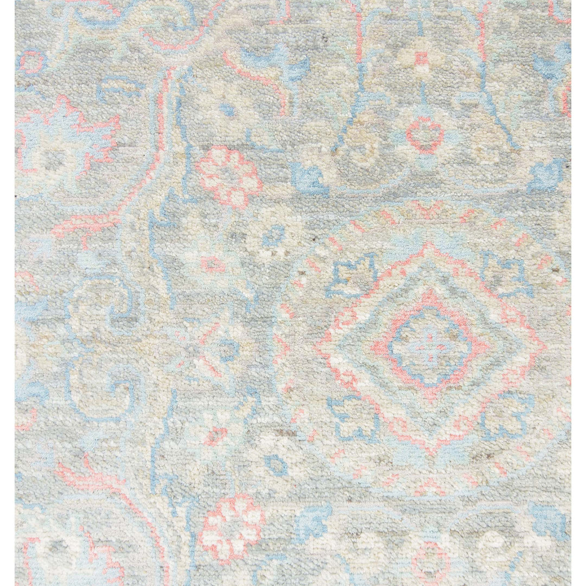 Pacific Ziegler Silk Route 43310 Grey Ivory Traditional Hand Knotted Rug