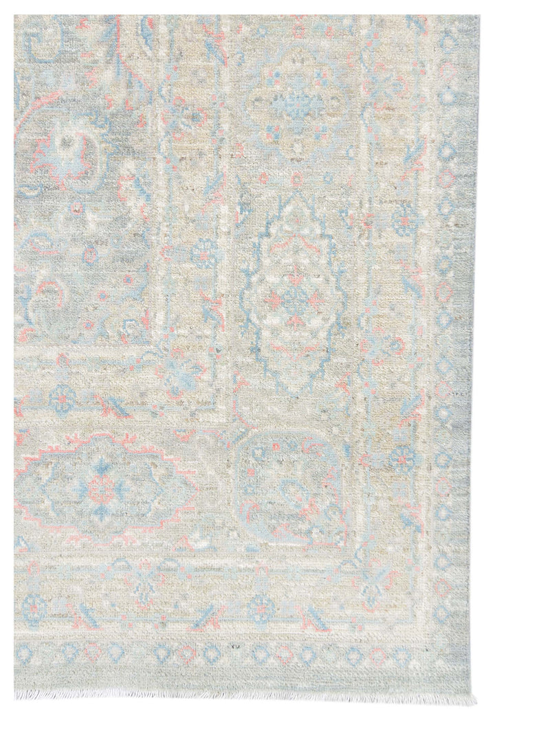 Pacific Ziegler Silk Route 43310 Grey Ivory Traditional Hand Knotted Rug