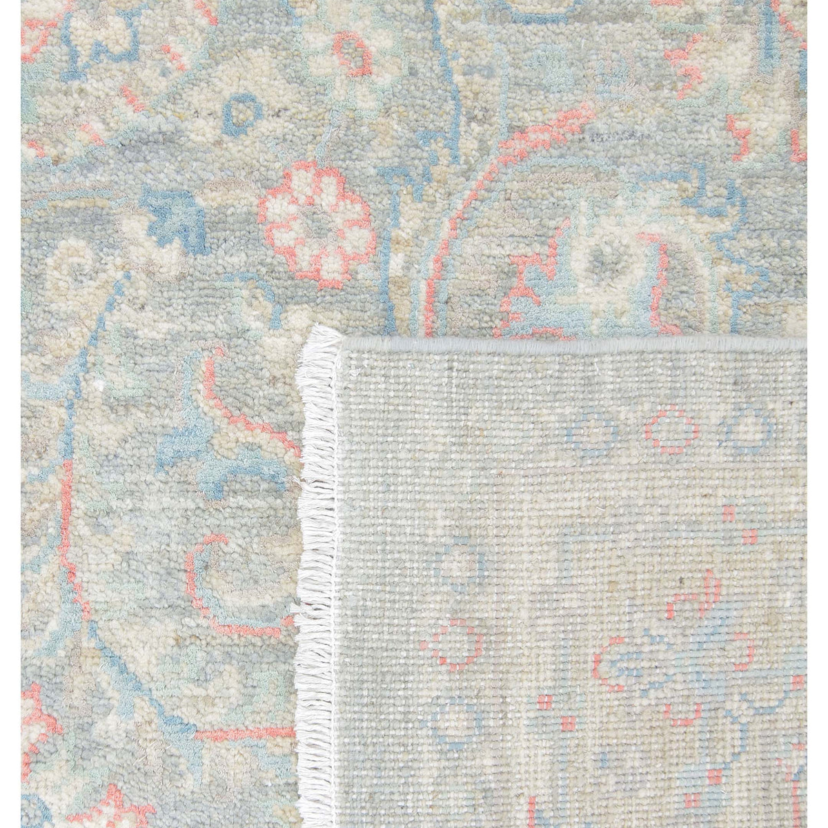 Pacific Ziegler Silk Route 43310 Grey Ivory Traditional Hand Knotted Rug