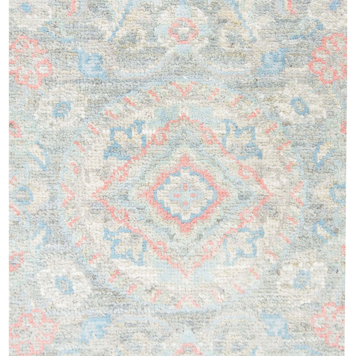 Pacific Ziegler Silk Route 43311 Grey Ivory Traditional Hand Knotted Rug