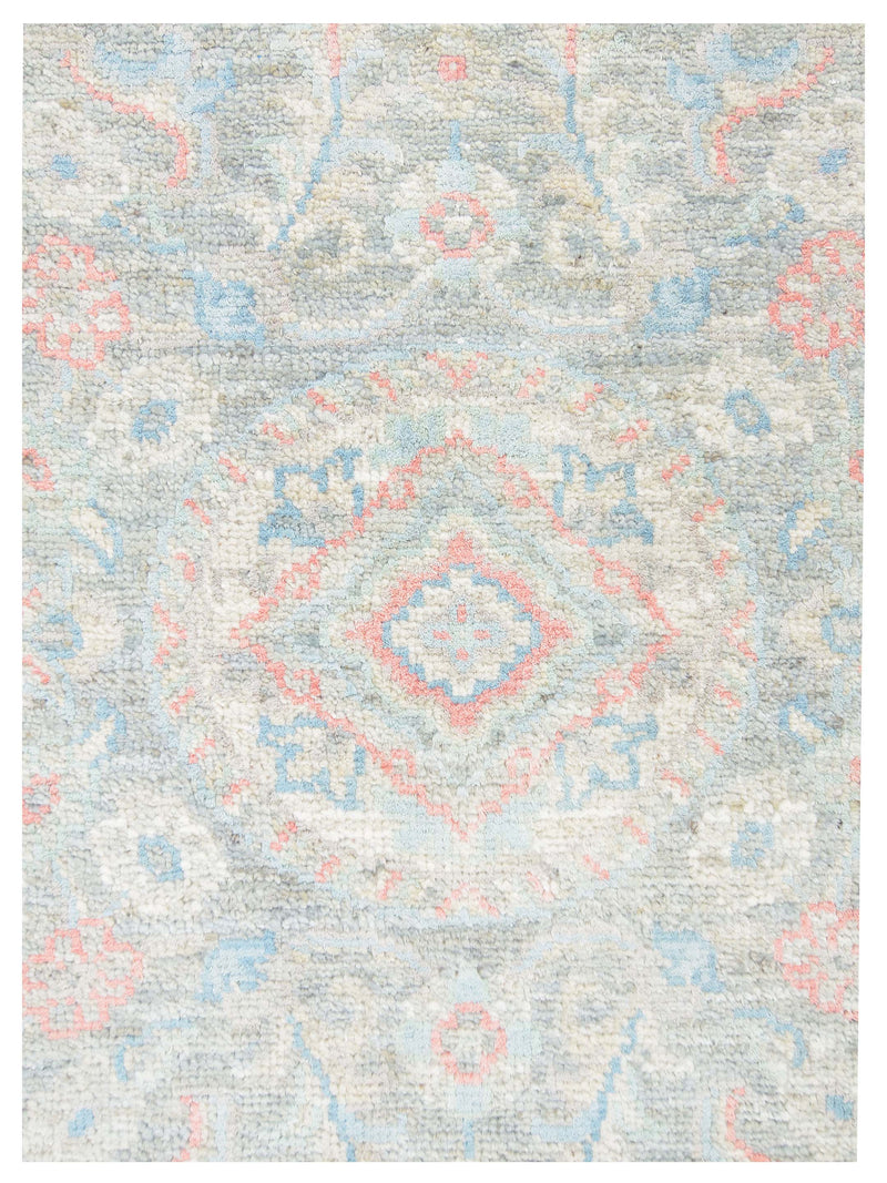 Pacific Ziegler Silk Route 43311 Grey Ivory Traditional Hand Knotted Rug