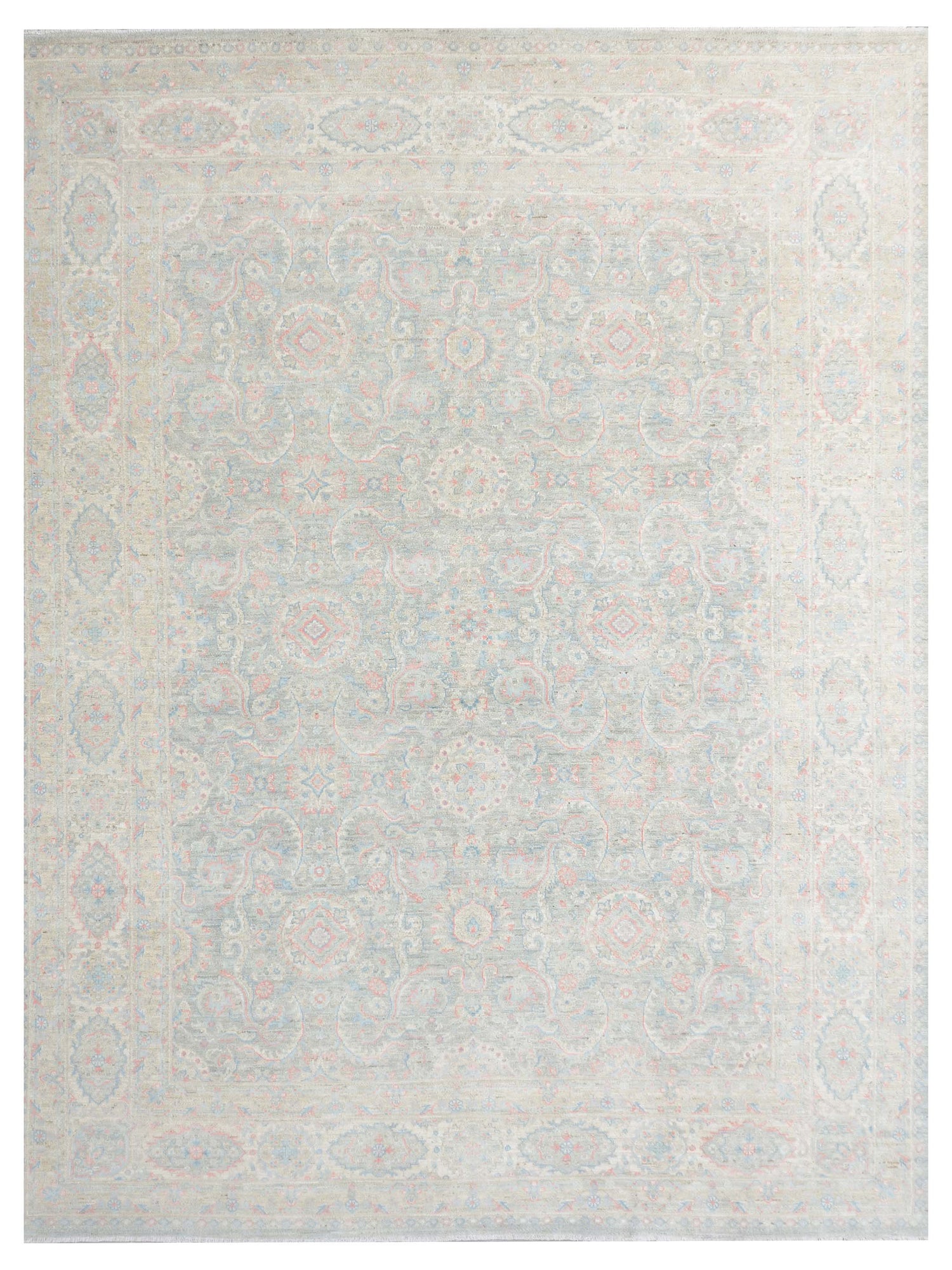Pacific Ziegler Silk Route  Grey Ivory Traditional