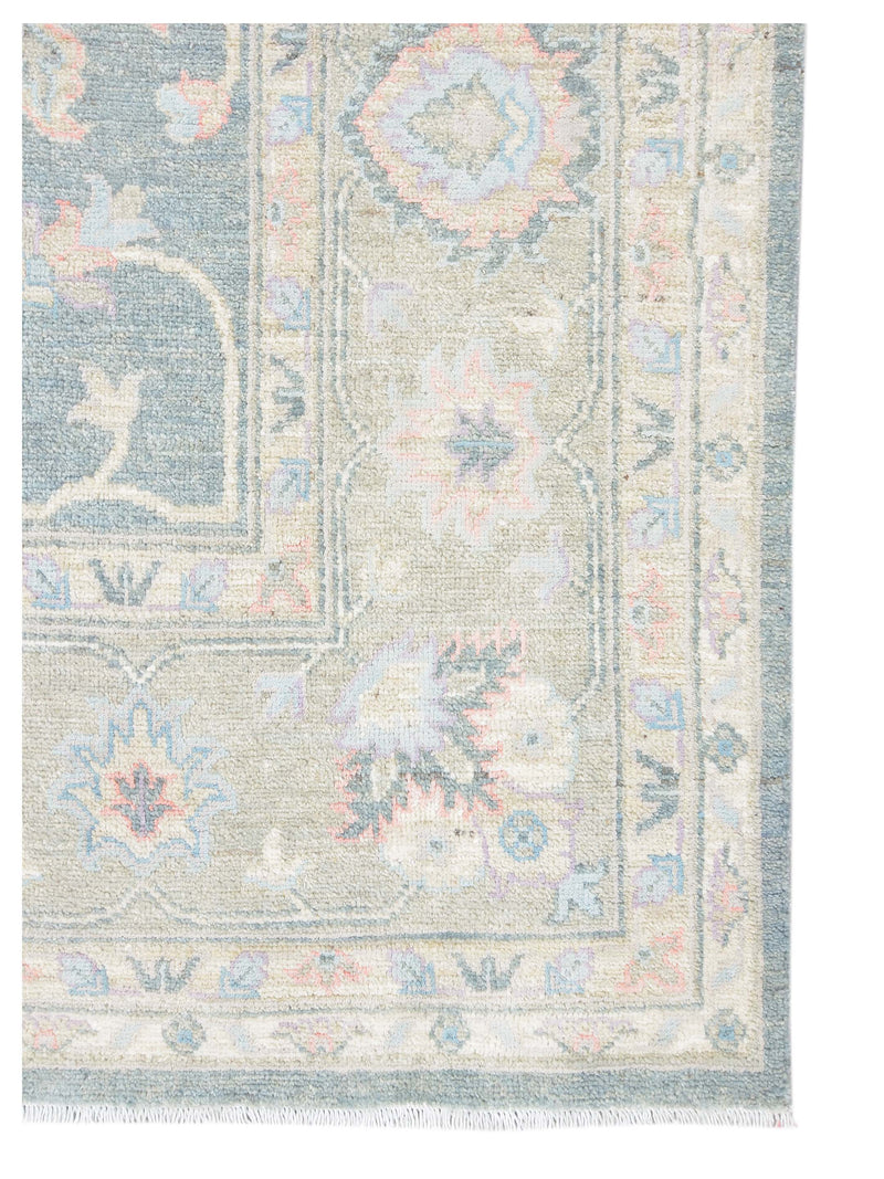 Pacific Ziegler Silk Route 43314 Grey Ivory Traditional Hand Knotted Rug