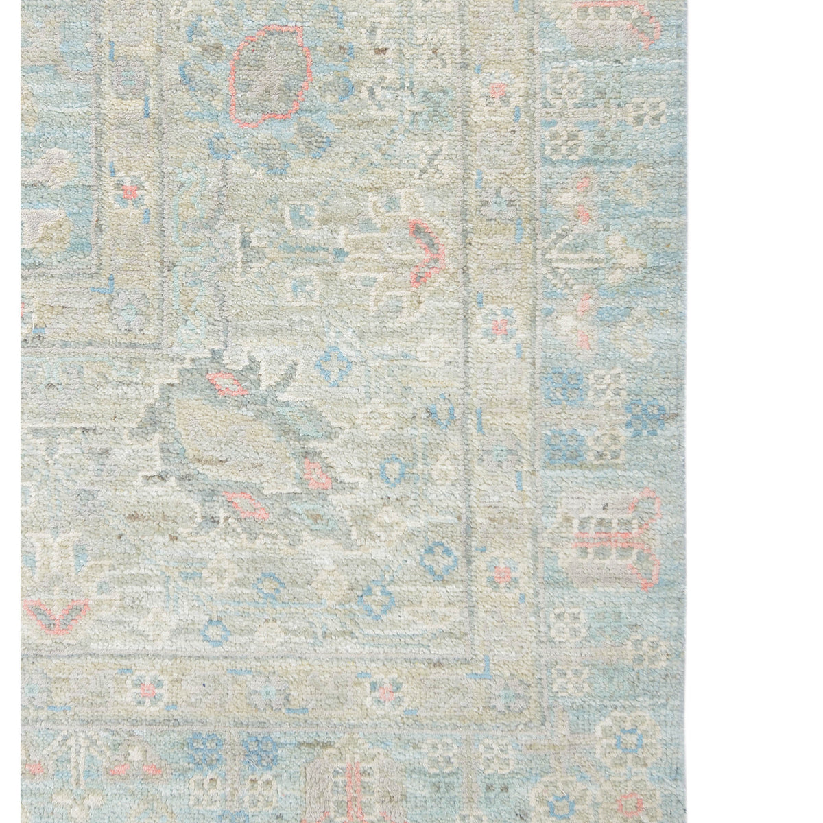 Pacific Ziegler Silk Route 43315 Grey Grey Traditional Hand Knotted Rug