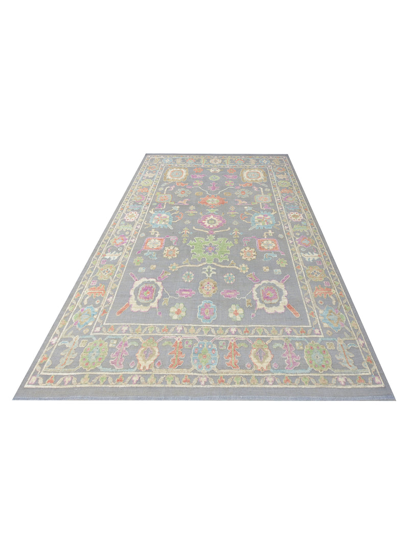 Pacific Dara 43316 Grey Multi Traditional Hand Knotted Rug