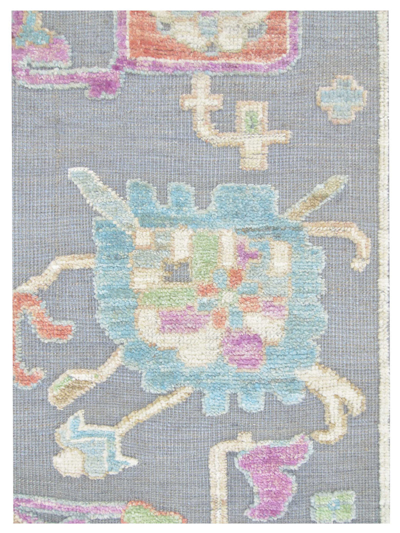 Pacific Dara 43316 Grey Multi Traditional Hand Knotted Rug