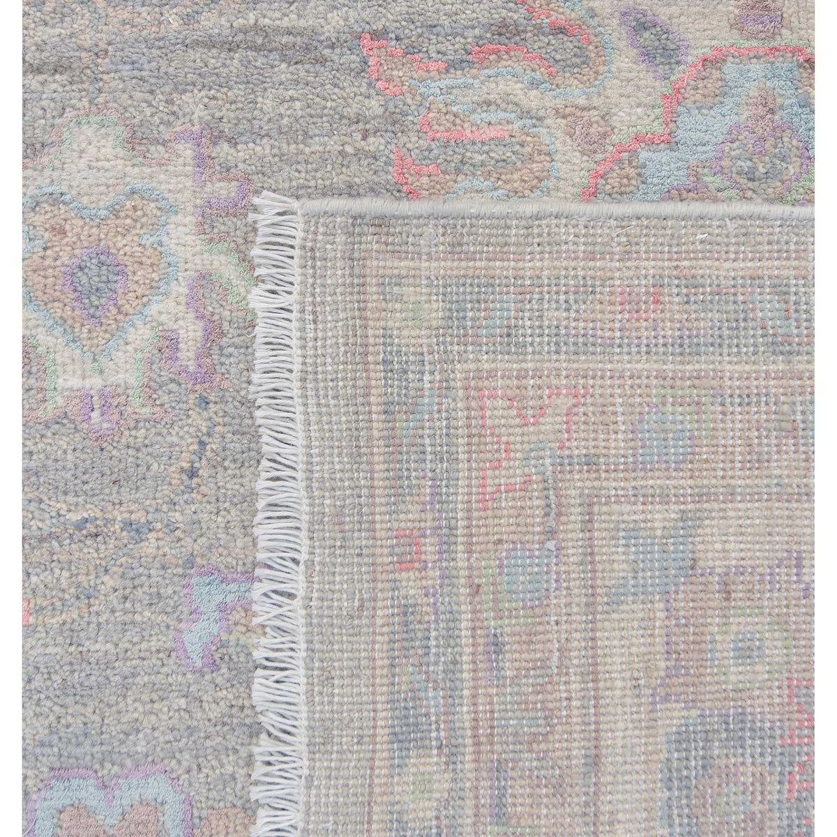 Pacific Ziegler Silk Route 43321 Lt.Grey Ivory Transitional Hand Knotted Rug