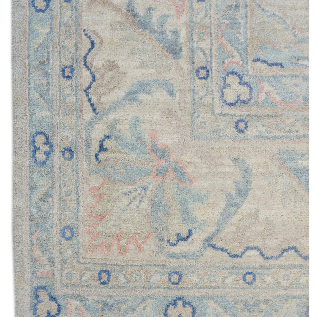 Pacific Ziegler Silk Route 43322 Lt.Grey Ivory Transitional Hand Knotted Rug