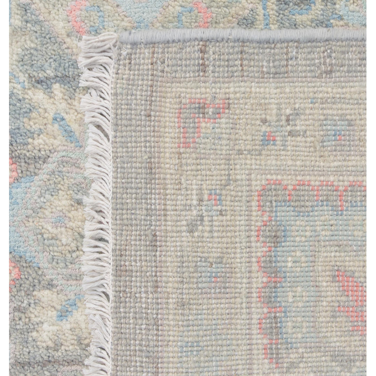 Pacific Ziegler Silk Route 43324 Teal Lt.Grey Transitional Hand Knotted Rug
