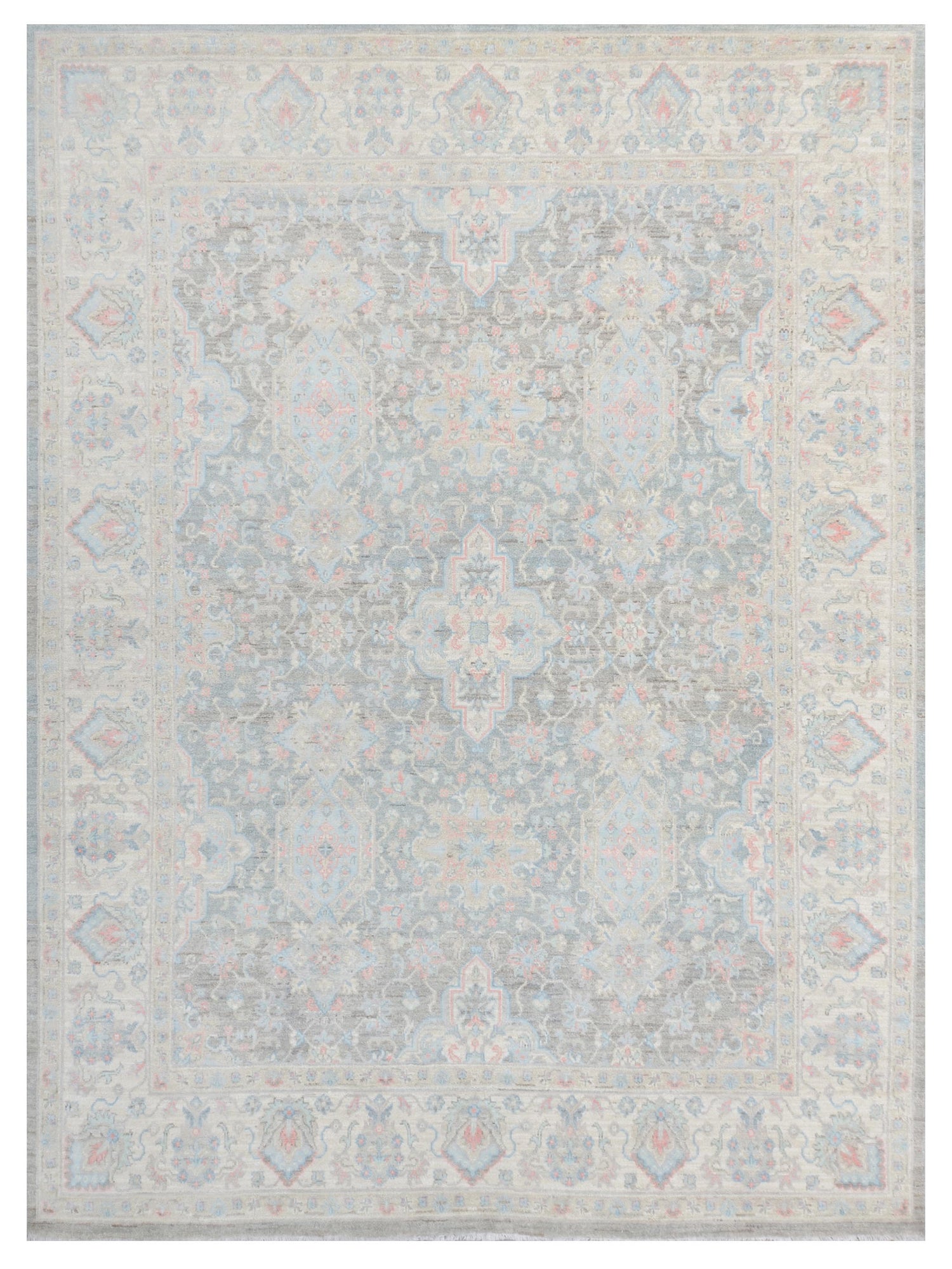 Pacific Ziegler Silk Route  Teal Lt.Grey Transitional