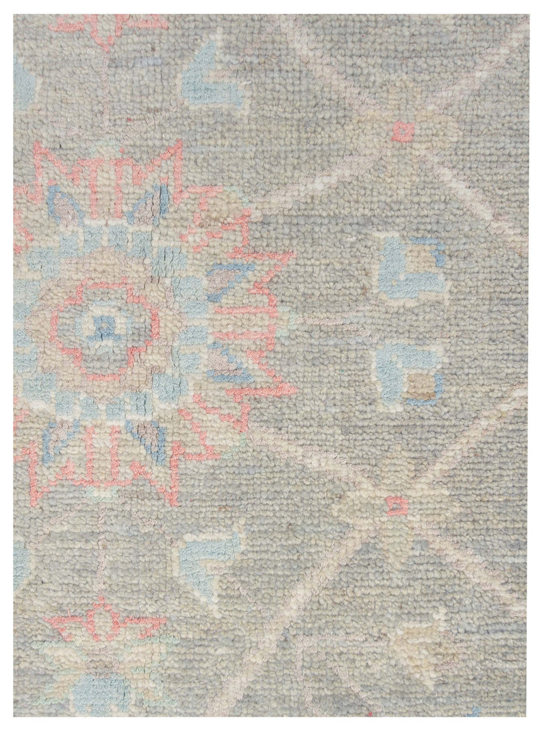 Pacific Ziegler Silk Route 43326 Grey Ivory Transitional Hand Knotted Rug