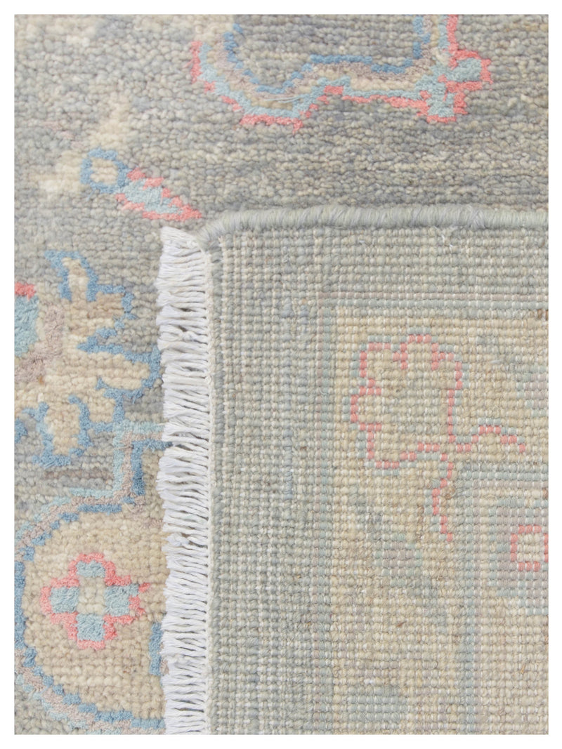 Pacific Ziegler Silk Route 43326 Grey Ivory Transitional Hand Knotted Rug