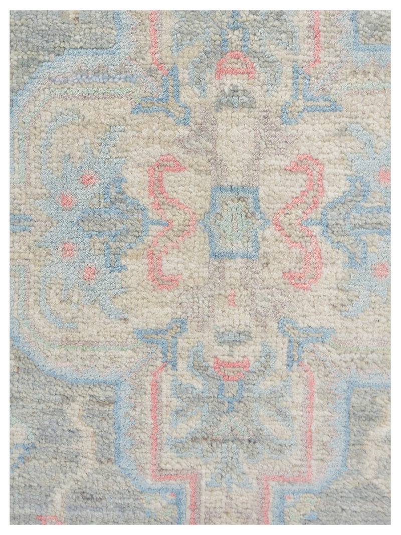 Pacific Ziegler Silk Route 43329 Lt.Grey Ivory Transitional Hand Knotted Rug