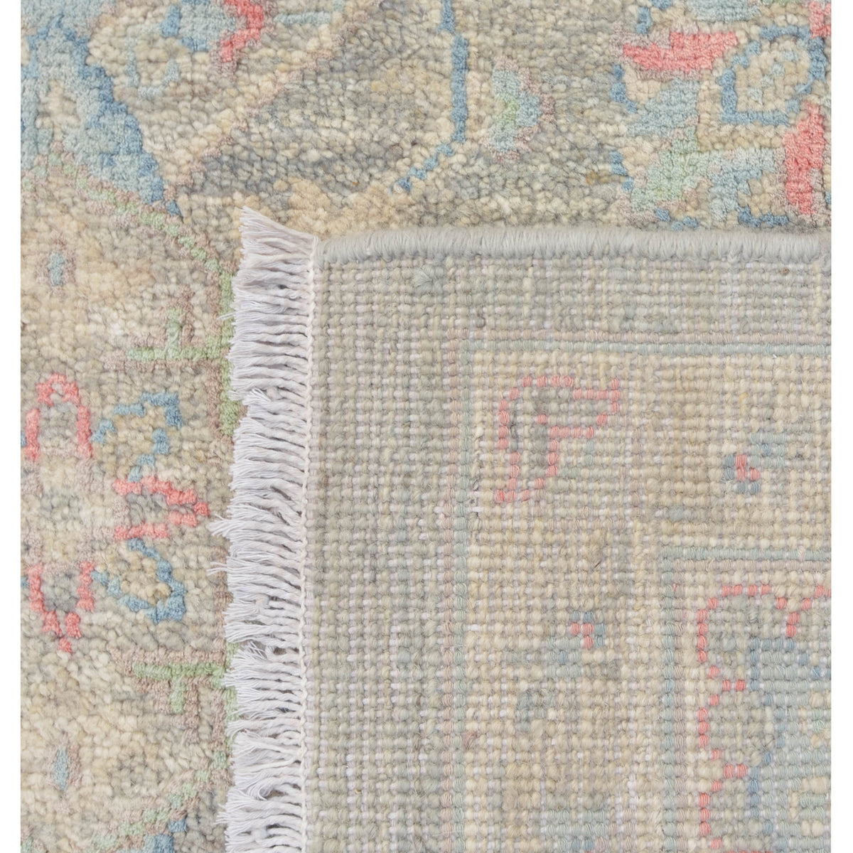 Pacific Ziegler Silk Route 43329 Lt.Grey Ivory Transitional Hand Knotted Rug