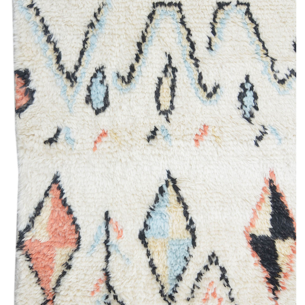 Pacific Moroccan MC-43400 Ivory Multi Transitional Hand Knotted Rug