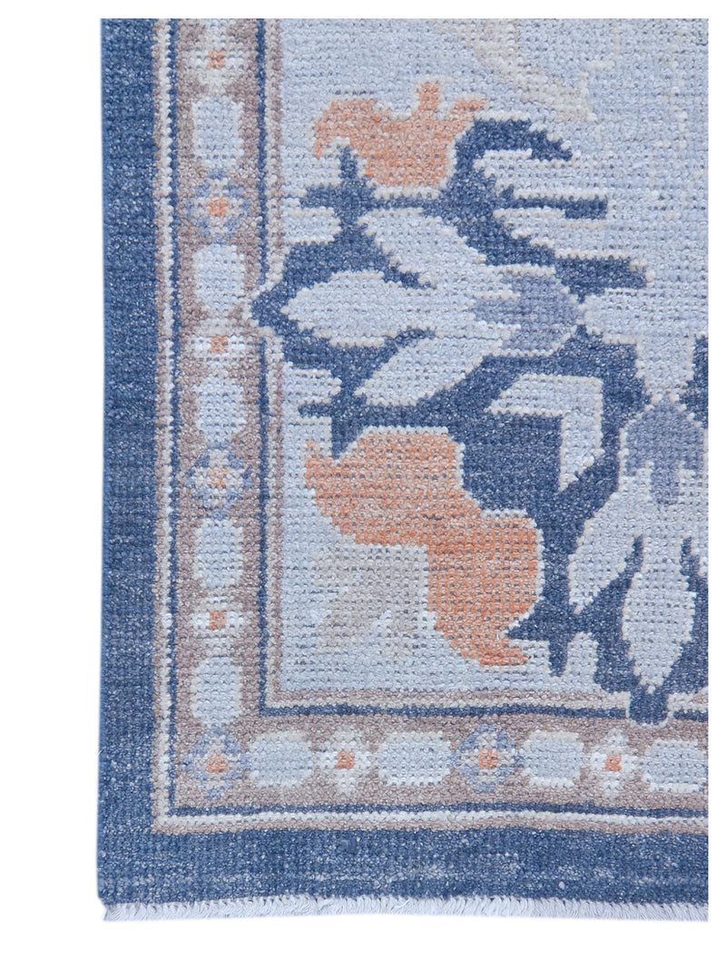 Pacific Ushak 43332 Blue Grey Transitional Hand Knotted Rug
