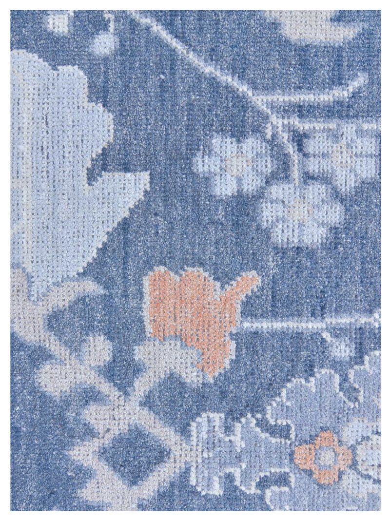 Pacific Ushak 43332 Blue Grey Transitional Hand Knotted Rug