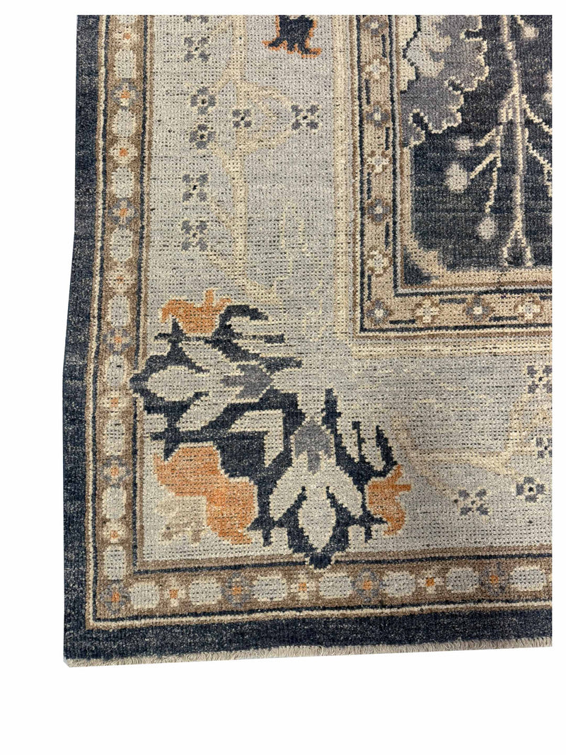 Pacific Ushak 43332 Blue Grey Transitional Hand Knotted Rug