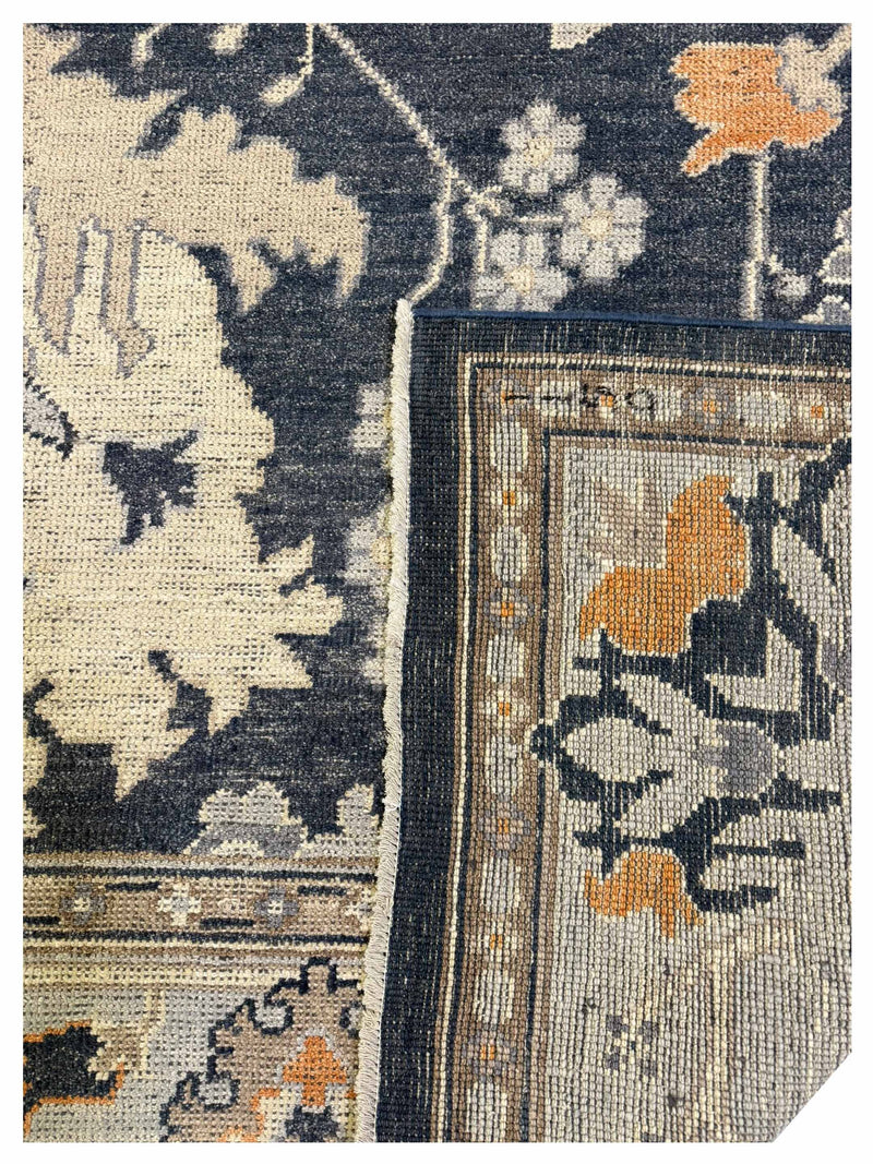 Pacific Ushak 43332 Blue Grey Transitional Hand Knotted Rug