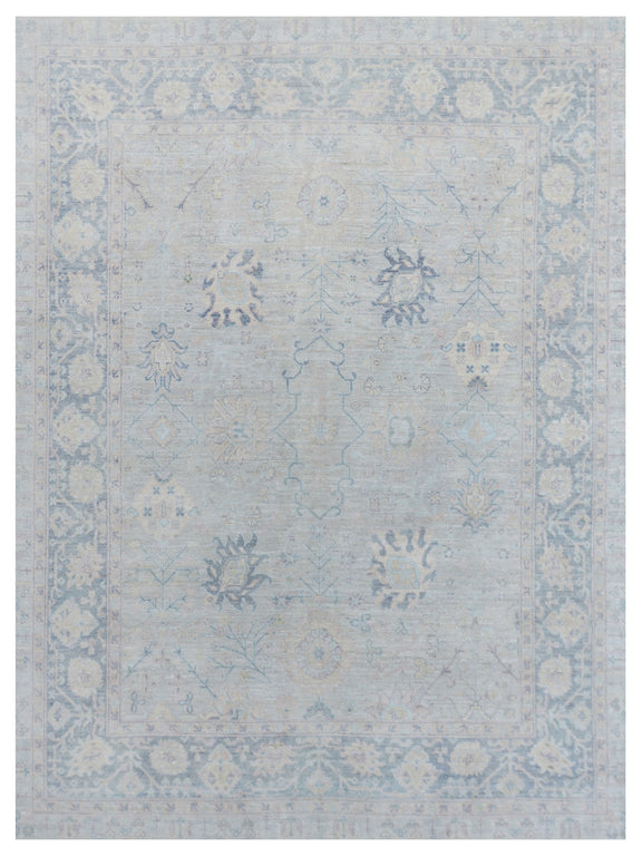Pacific Ziegler Silk Route 43333 Lt.Grey Dk.Grey Transitional Hand Kno ...