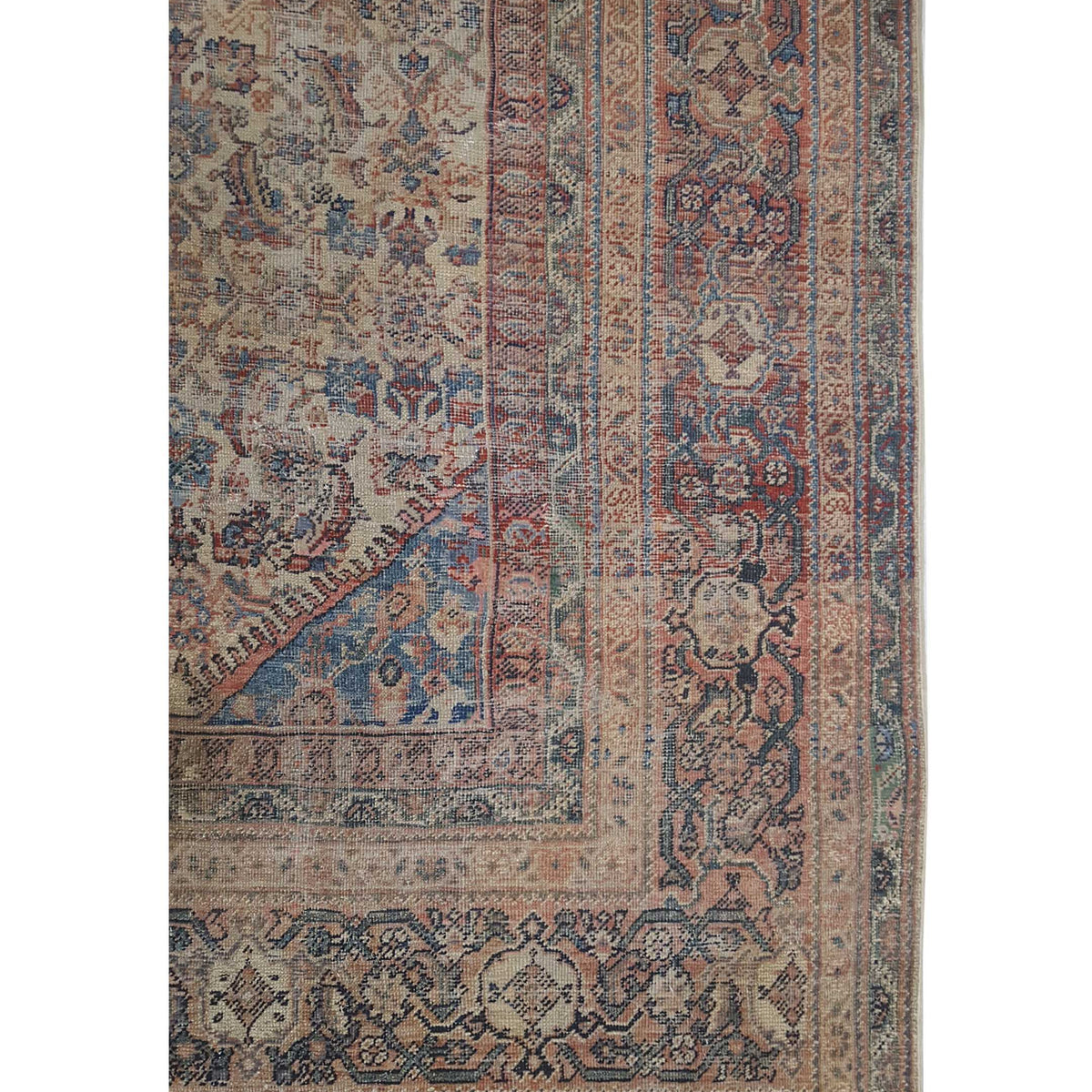 Fasa Antique Mahal 43334 Ivory Rust Traditional Antique Rug
