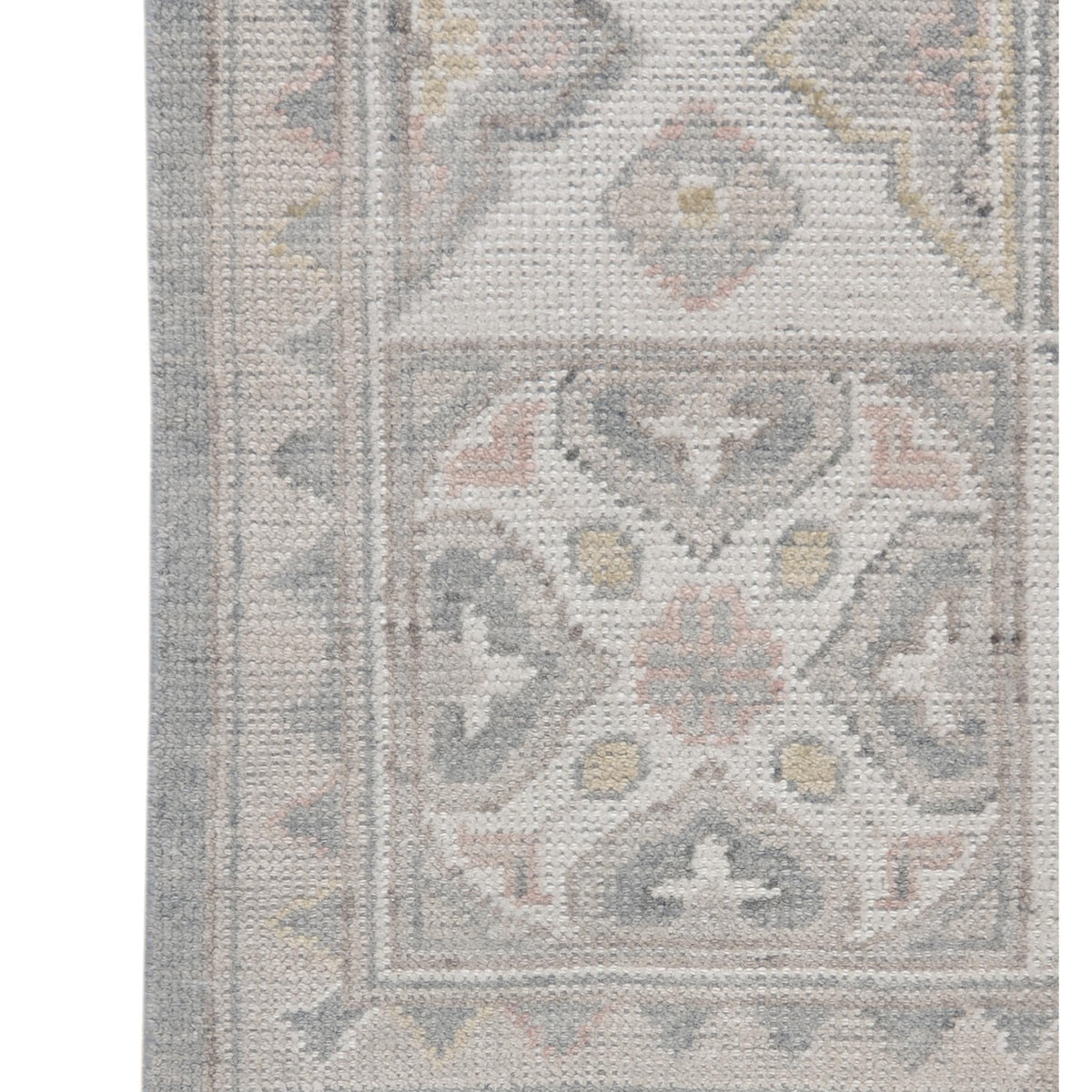 Pacific Ushak 43335 Grey Beige Transitional Hand Knotted Rug