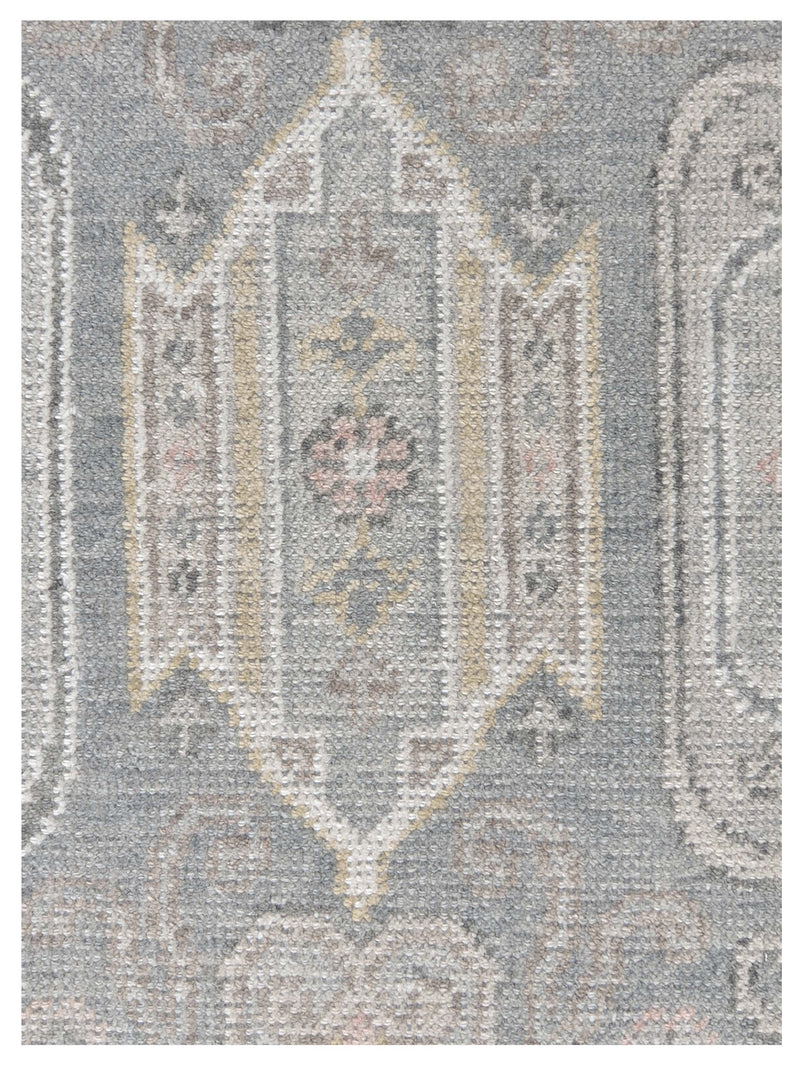 Pacific Ushak 43335 Grey Beige Transitional Hand Knotted Rug