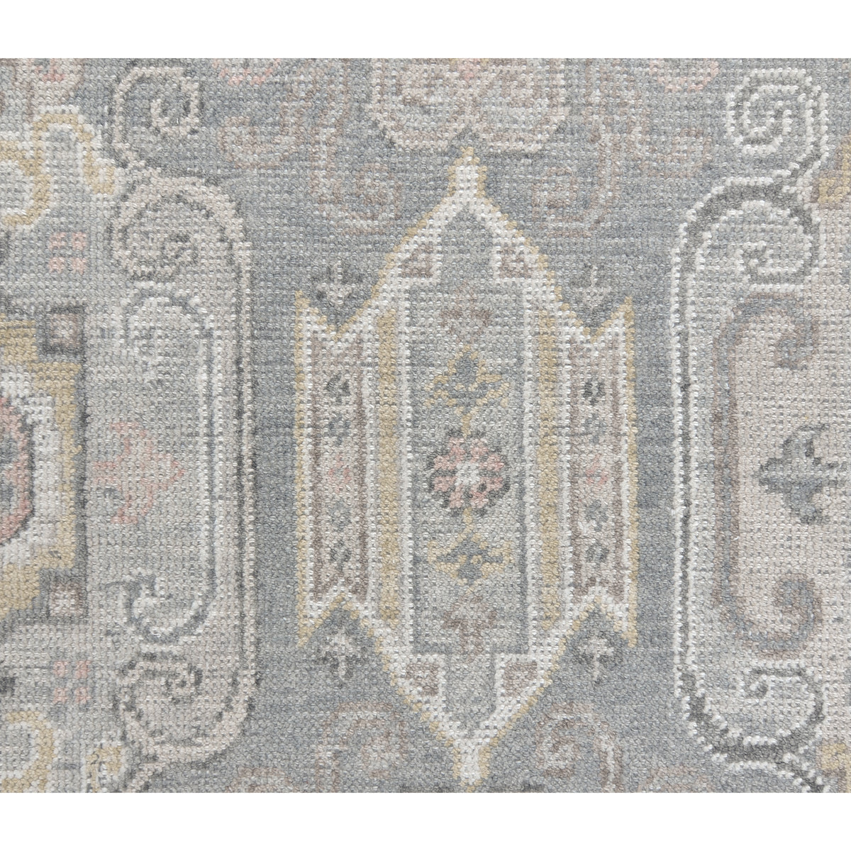Pacific Ushak 43335 Grey Beige Transitional Hand Knotted Rug