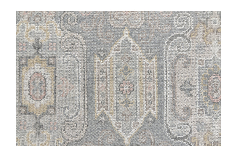 Pacific Ushak 43335 Grey Beige Transitional Hand Knotted Rug