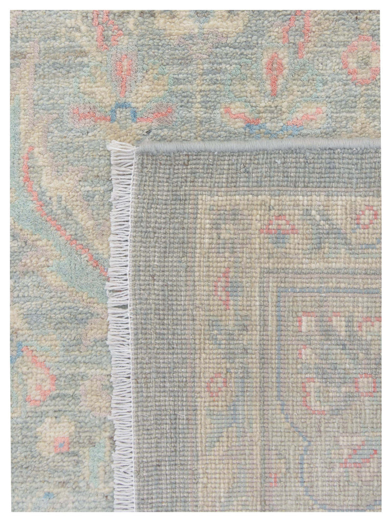 Pacific Ziegler Silk Route 43338 Grey Grey Transitional Hand Knotted Rug