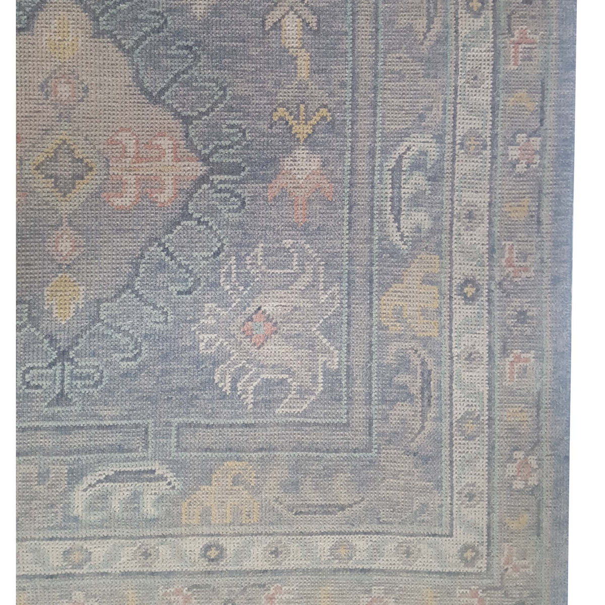 Pacific Ushak 43339 Grey Grey Transitional Hand Knotted Rug