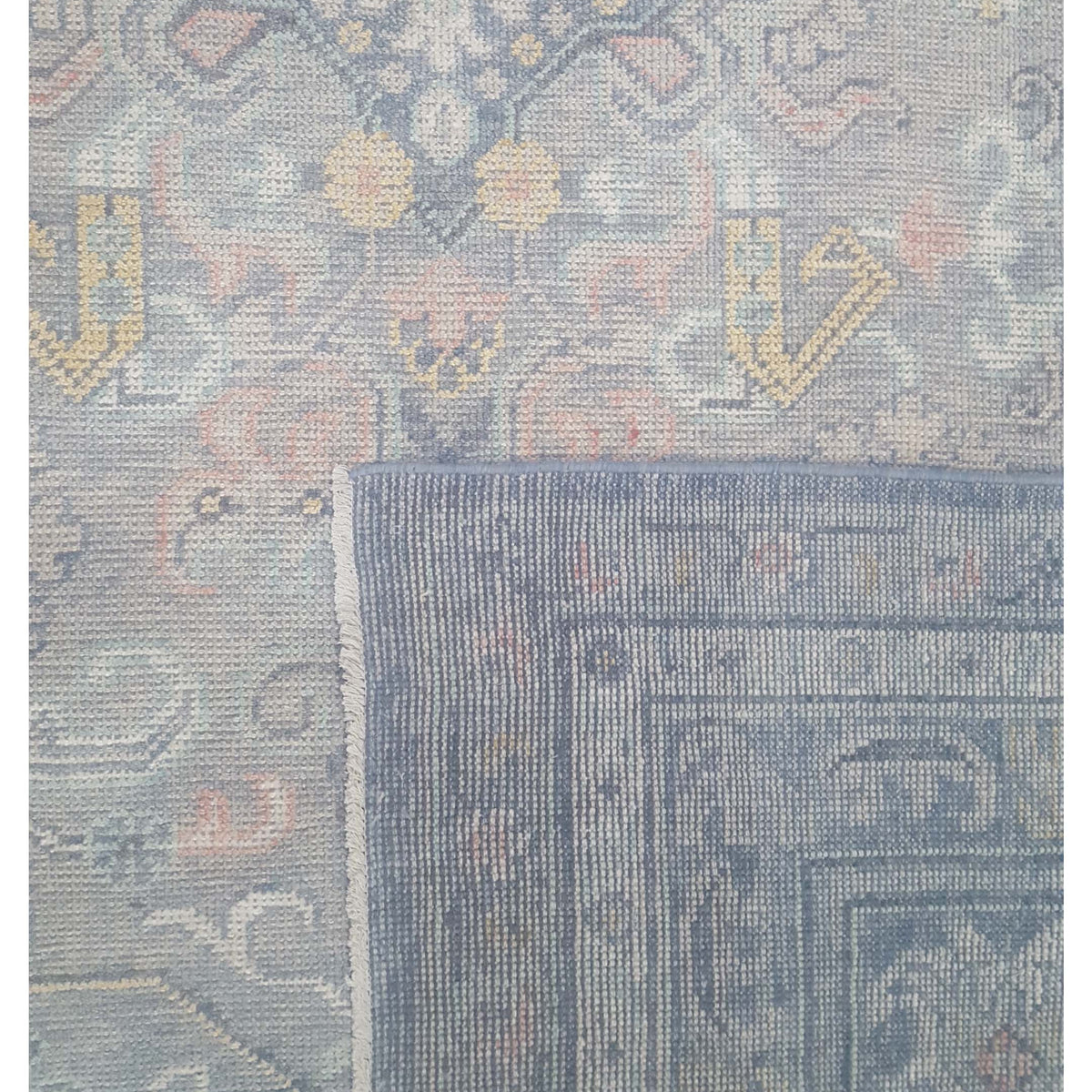 Pacific Ushak 43339 Grey Grey Transitional Hand Knotted Rug