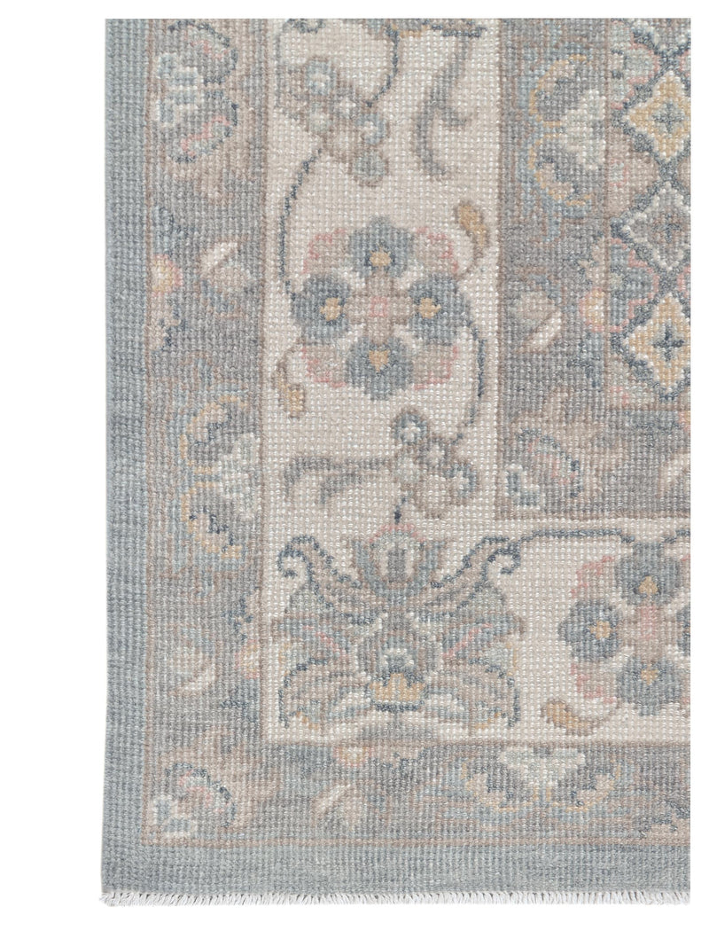 Pacific Ushak 43341 Blue Ivory Transitional Hand Knotted Rug