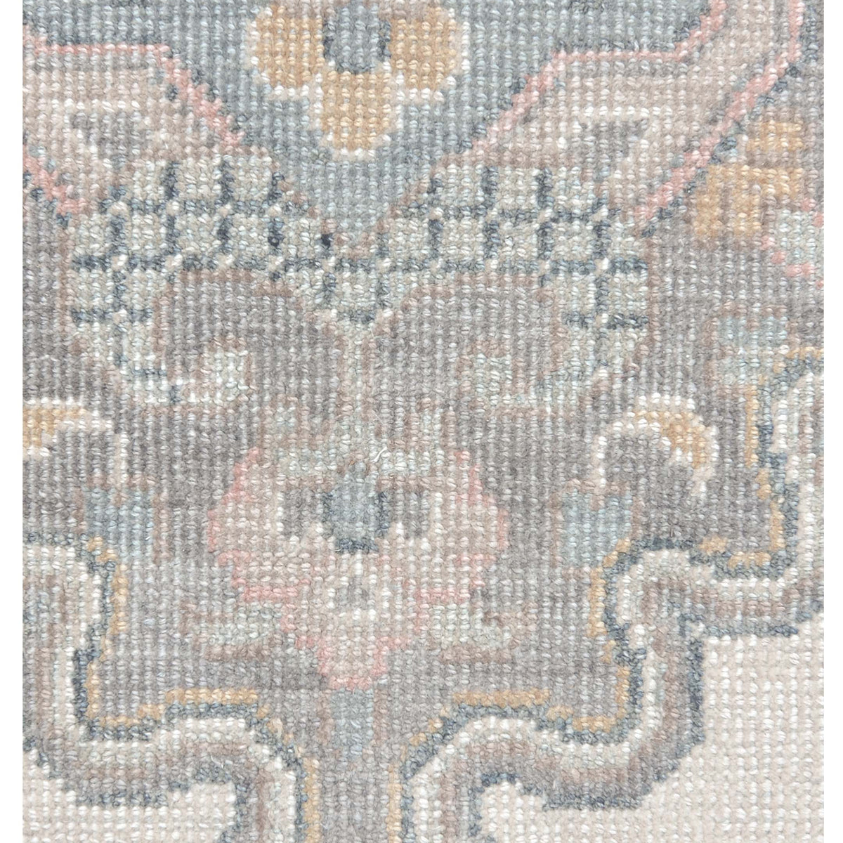 Pacific Ushak 43341 Blue Ivory Transitional Hand Knotted Rug