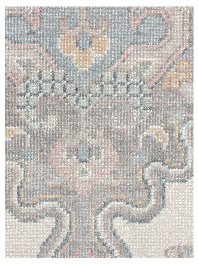 Pacific Ushak 43341 Blue Ivory Transitional Hand Knotted Rug