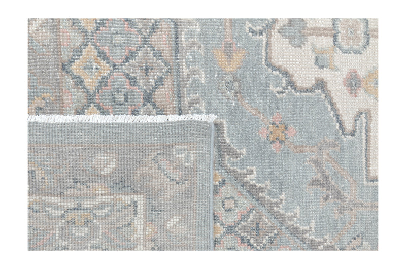 Pacific Ushak 43341 Blue Ivory Transitional Hand Knotted Rug