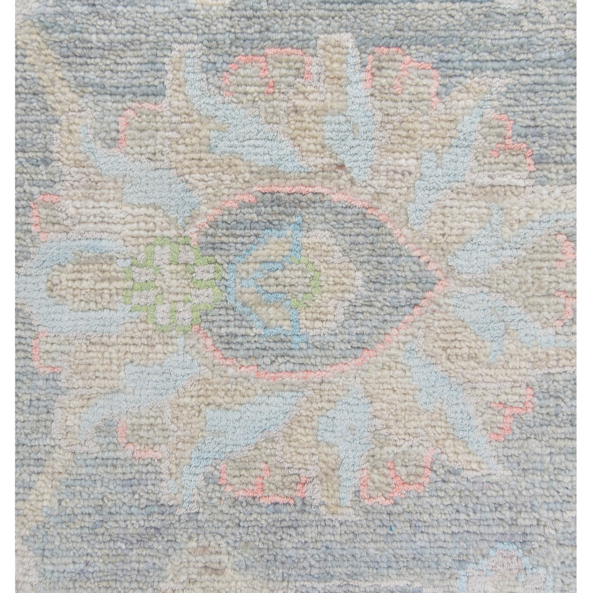 Pacific Ziegler Silk Route 43343 Grey Ivory Transitional Hand Knotted Rug