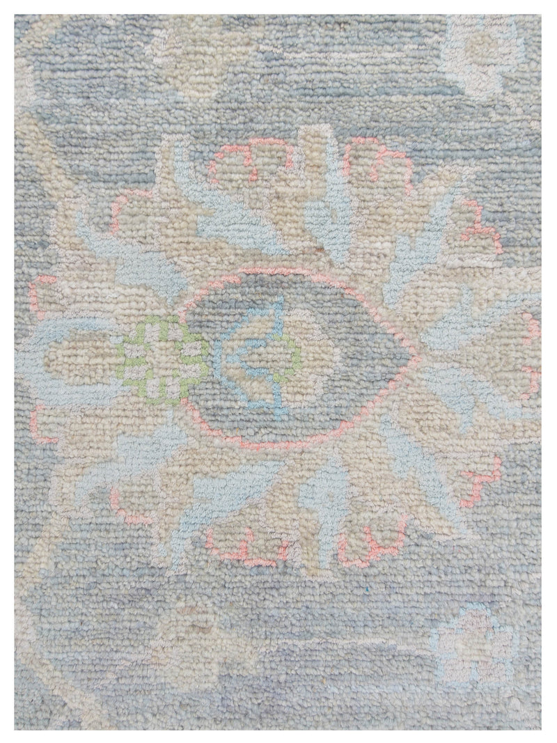 Pacific Ziegler Silk Route 43343 Grey Ivory Transitional Hand Knotted Rug