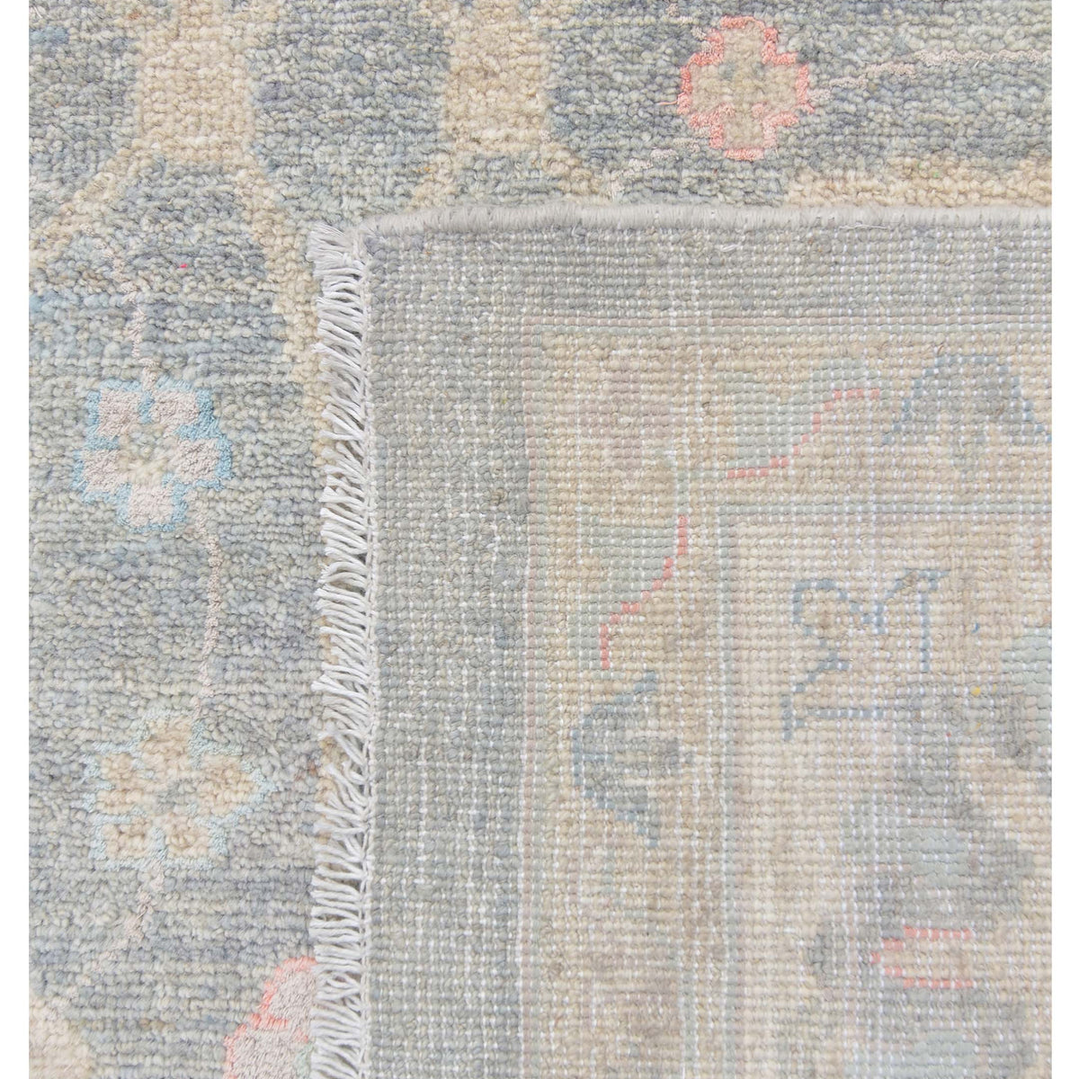 Pacific Ziegler Silk Route 43343 Grey Ivory Transitional Hand Knotted Rug