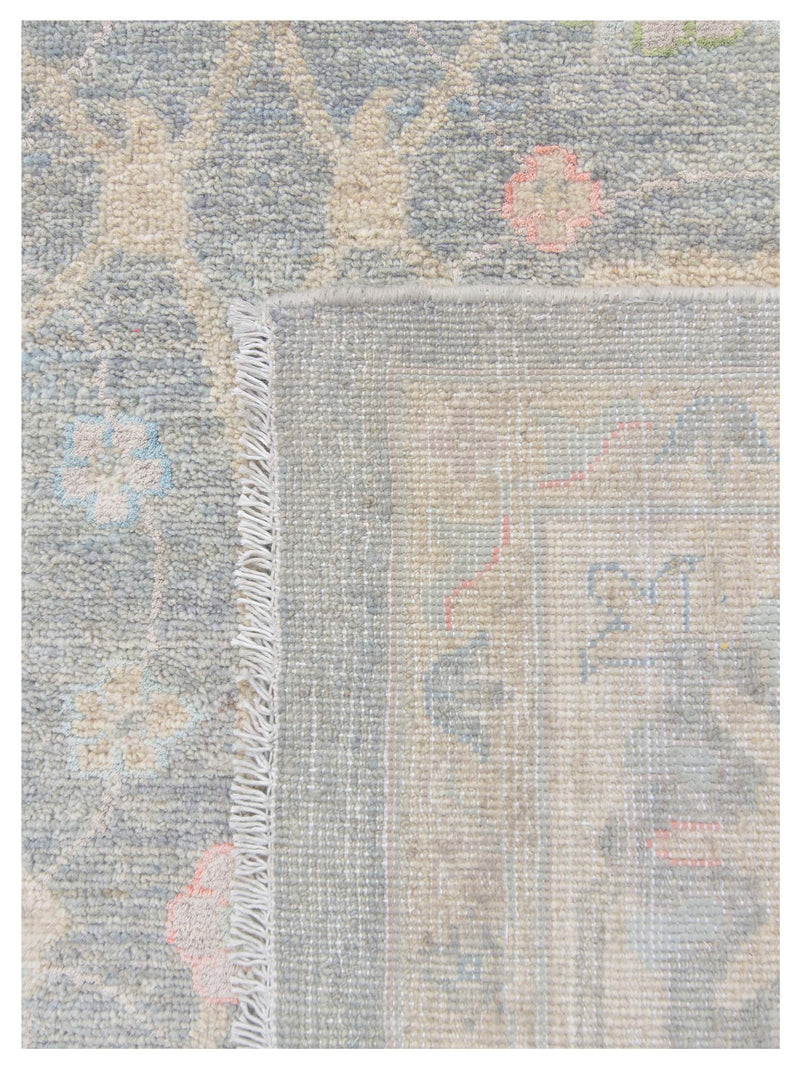 Pacific Ziegler Silk Route 43343 Grey Ivory Transitional Hand Knotted Rug